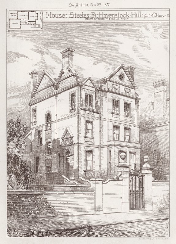 House, Steeles Road, Haverstock Hill, for C E Johnson (gravering) af English School