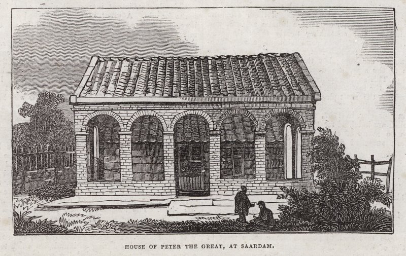 Peter den Stores hus, Saardam (gravering) af English School