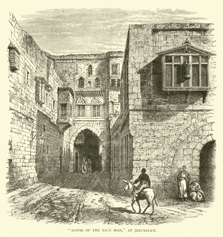 Den rige mands hus i Jerusalem af English School