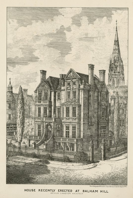 Hus for nylig opført ved Balham Hill af English School