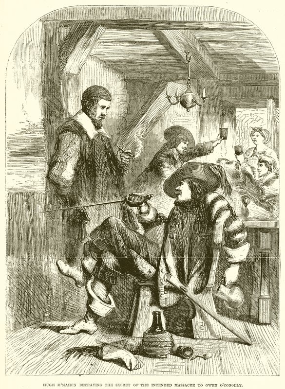 Hugh McMahon forråder hemmeligheden bag den påtænkte massakre til Owen OConolly af English School