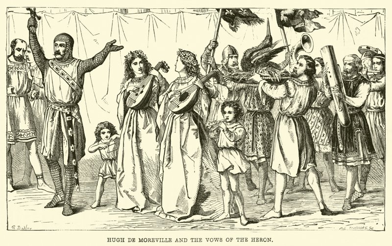 Hugh de Moreville og hejrens løfter af English School