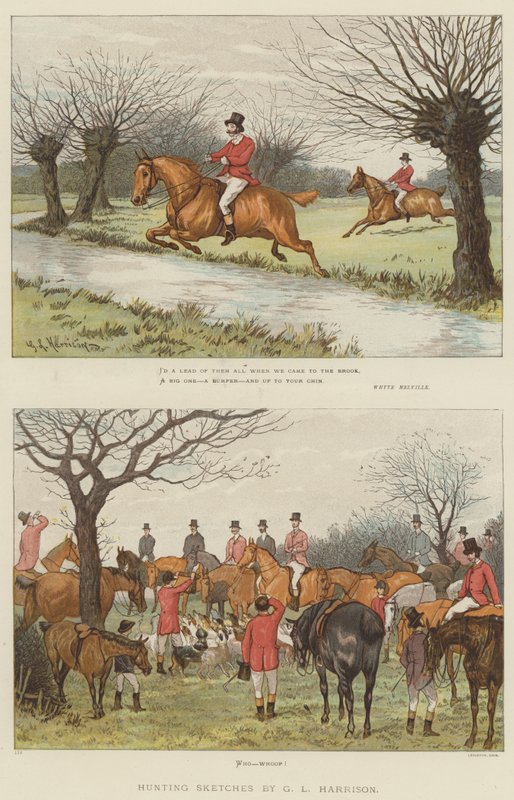 Jagtskitser (chromolitho) af English School