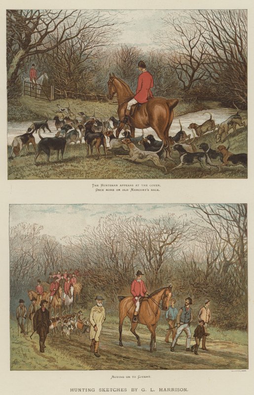 Jagtskitser (chromolitho) af English School