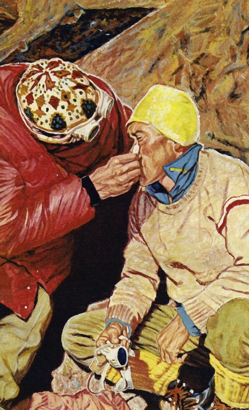 Hunts-ekspeditionen omfattede Edmund Hillary og Sherpa Tenzing af English School
