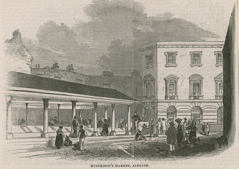 Hutchinsons Market, Aldgate, London af English School