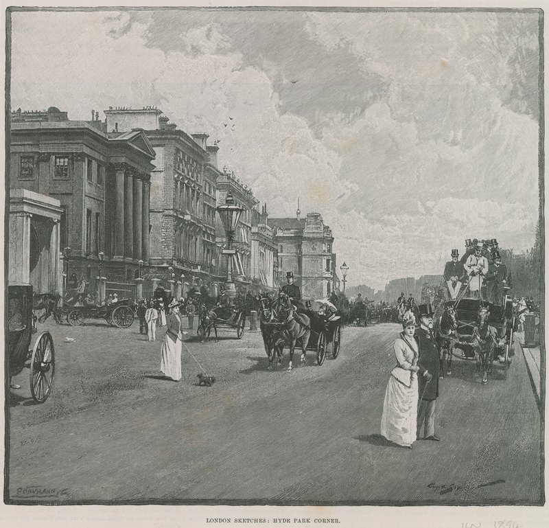 Hyde Park Corner, London af English School