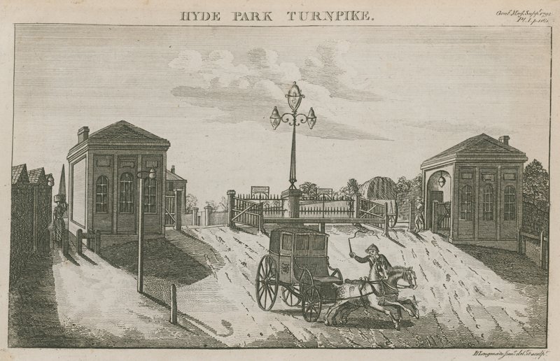 Hyde Park Turnpike, Hyde Park Corner, London af English School