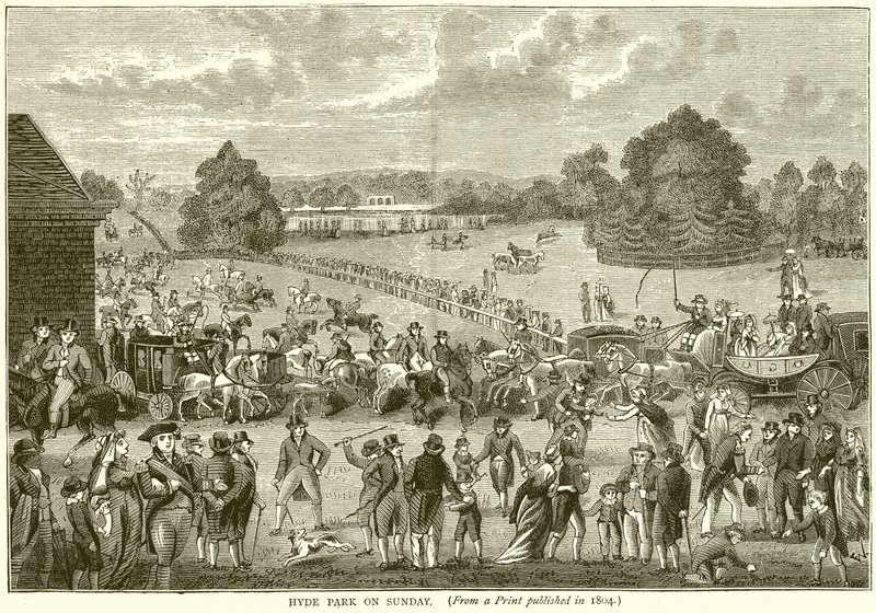Hyde Park på søndag af English School