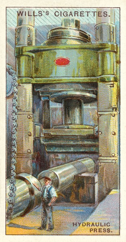 Hydraulisk presse (chromolitho) af English School
