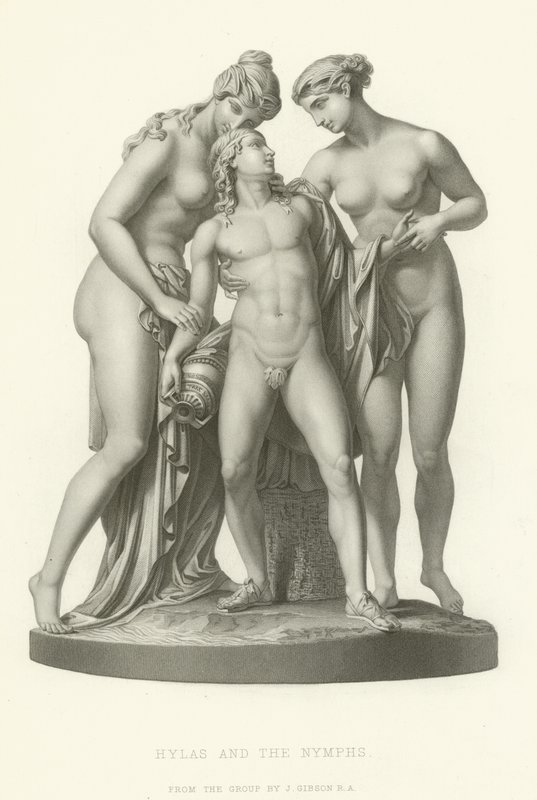 Hylas og nymferne af English School