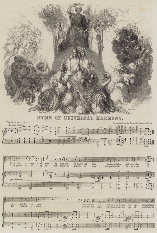 Hymne of Universal Harmony (gravering) af English School