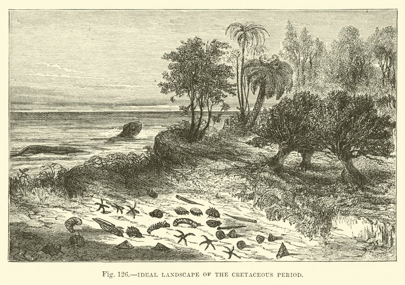 Ideal Landscape of the Cretaceous Period  af English School