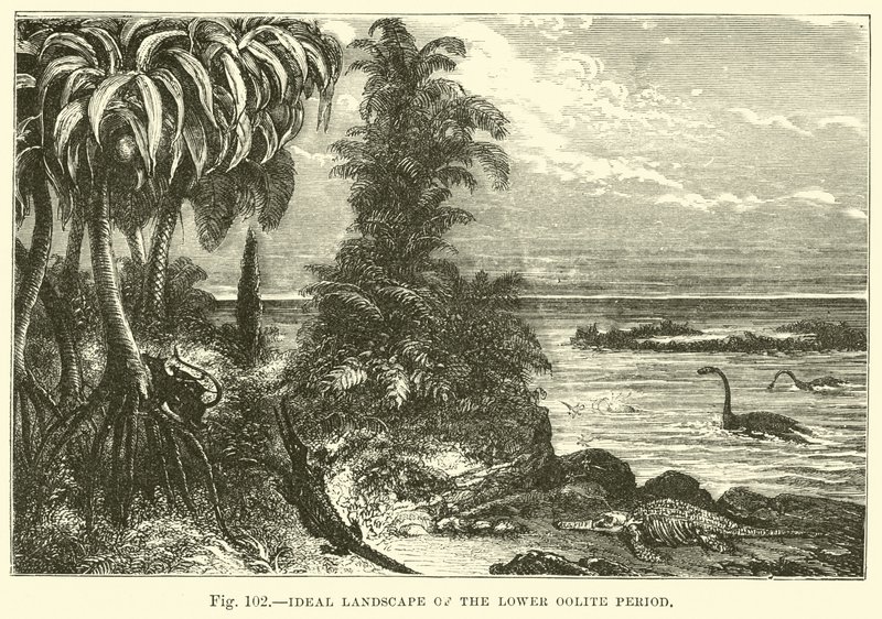 Ideal Landscape of the Lower Oolite Period  af English School