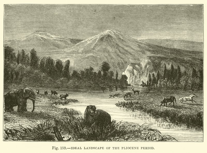 Ideal Landscape of the Pliocene Period  af English School