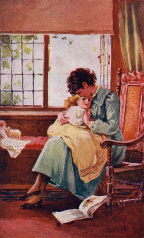 Illustration til A World of Girls af L T Meade (farve litho) af English School