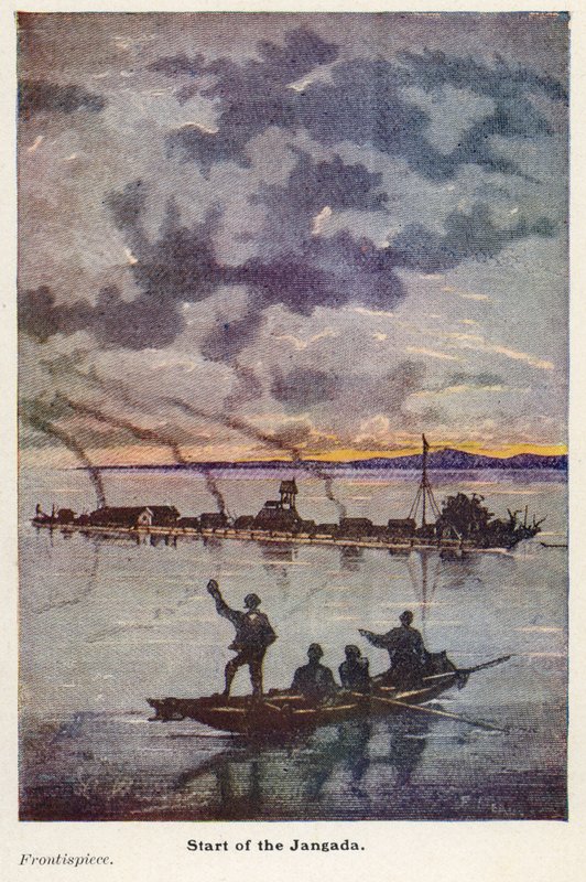 Illustration for otte hundrede ligaer på Amazonas (farve litho) af English School