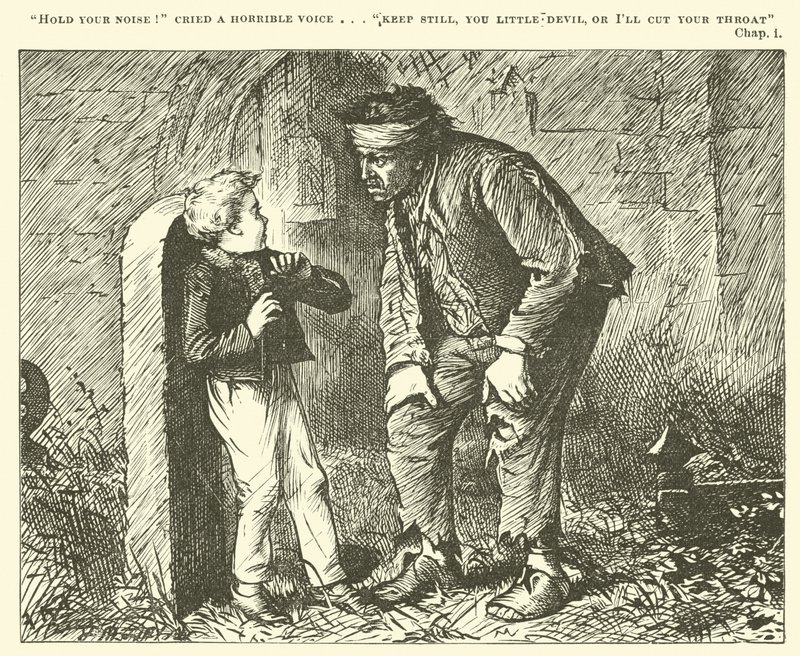 Illustration til store forventninger (gravering) af English School