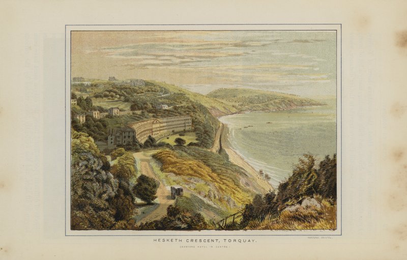 Illustration til Guide to Torquay (chromolitho) af English School
