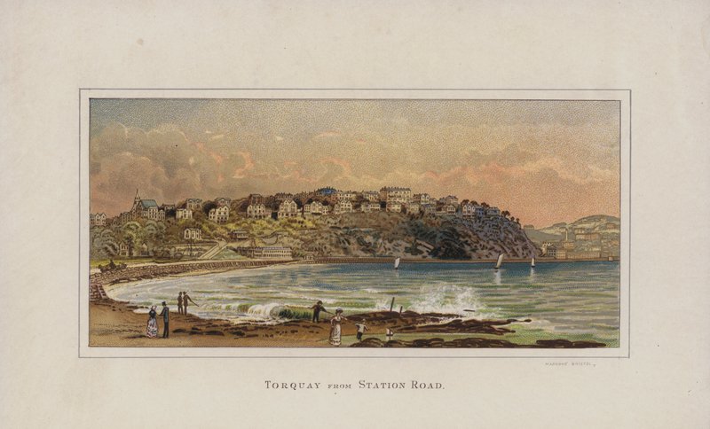 Illustration til Guide to Torquay (chromolitho) af English School
