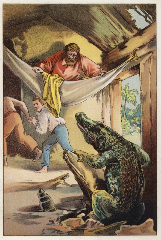 Illustration for Martin Rattler by Ballantyne: An intruderdani af English School
