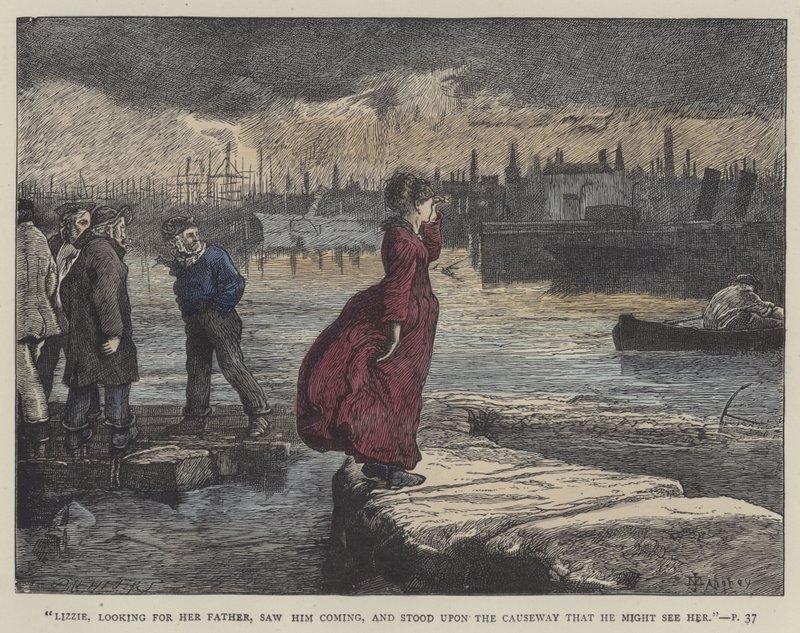 Illustration til vores fælles ven (farvet gravering) af English School