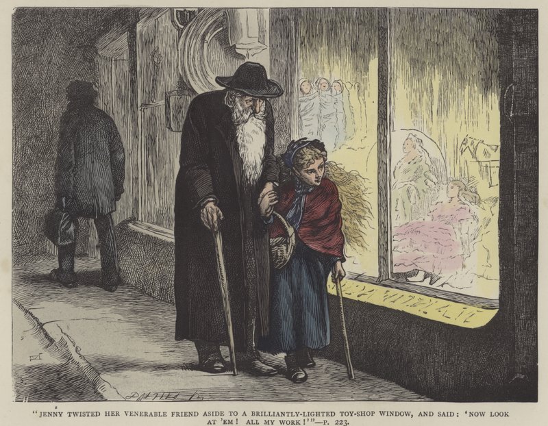 Illustration til vores fælles ven (farvet gravering) af English School