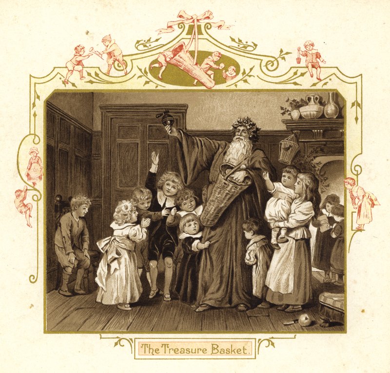 Illustration til julemandens komme af English School