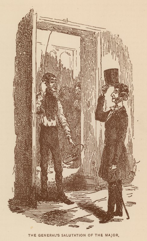 Illustration til The History of Pendennis af Thackeray (litografi) af English School