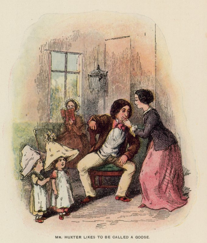 Illustration til The History of Pendennis af Thackeray af English School