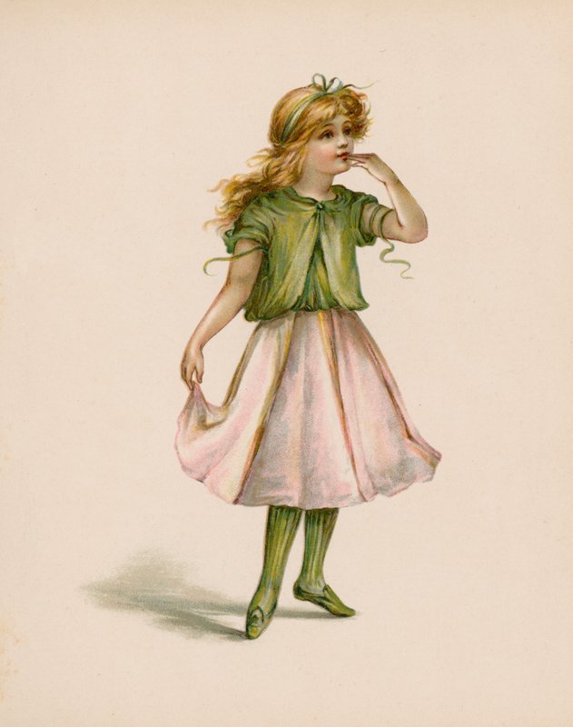 Illustration til The Language Of Flowers (chromolitho) af English School