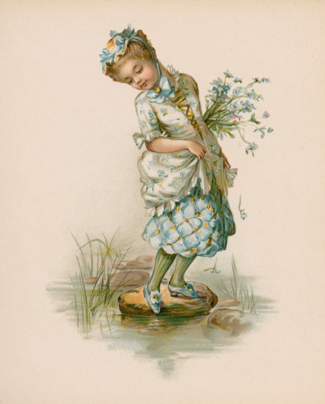 Illustration til The Language Of Flowers (chromolitho) af English School