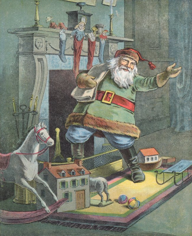 Illustration til The Night Before Christmas af English School