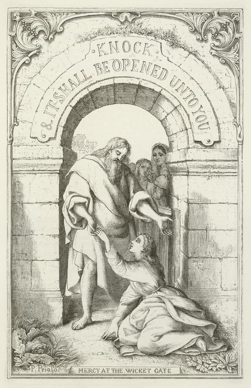 Illustration til The Pilgrims Progress af John Bunyan af English School
