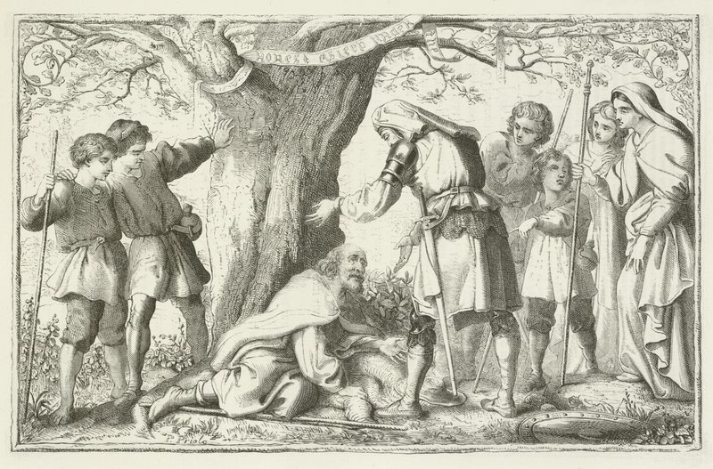 Illustration til The Pilgrims Progress af John Bunyan af English School