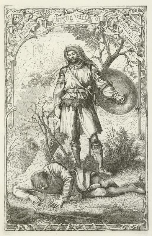 Illustration til The Pilgrims Progress af John Bunyan af English School