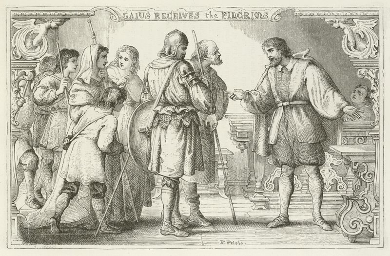 Illustration til The Pilgrims Progress af John Bunyan af English School