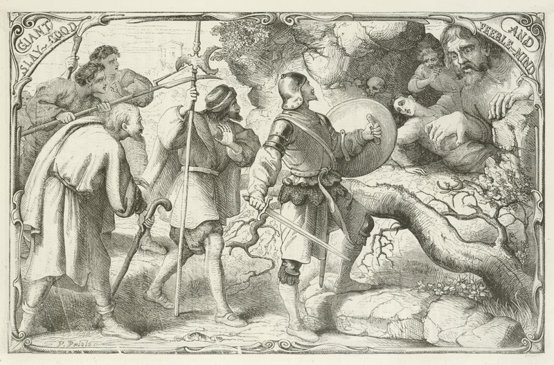 Illustration til The Pilgrims Progress af John Bunyan af English School