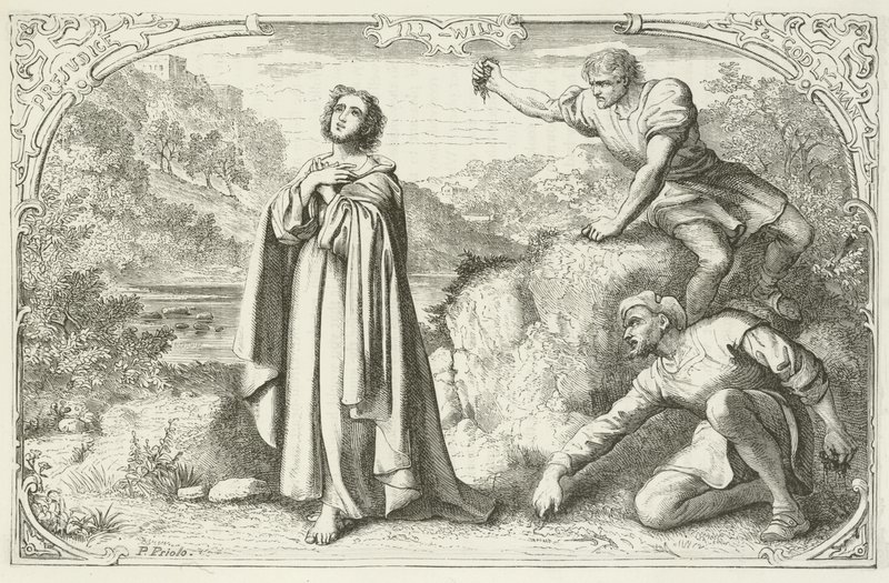 Illustration til The Pilgrims Progress af John Bunyan af English School