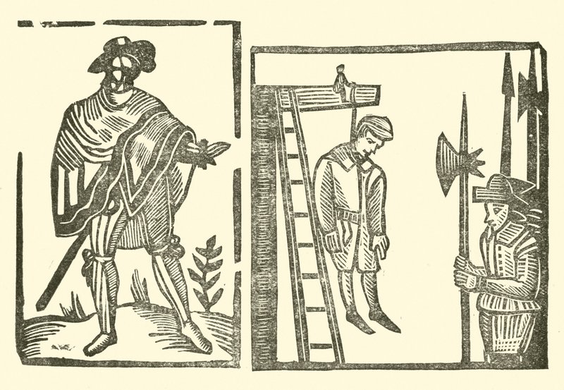 Illustration for The Roxburghe Balladsdani af English School