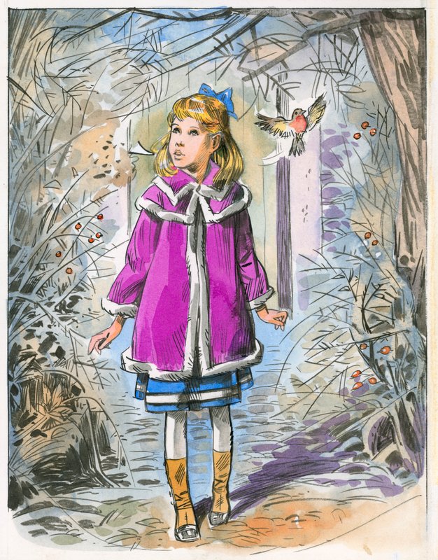 Illustration til The Secret Garden af English School