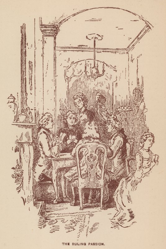 Illustration til The Virginians af Thackeray (litho) af English School