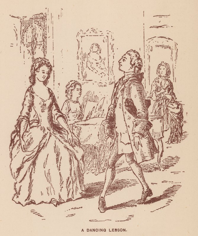 Illustration til The Virginians af Thackeray (litho) af English School