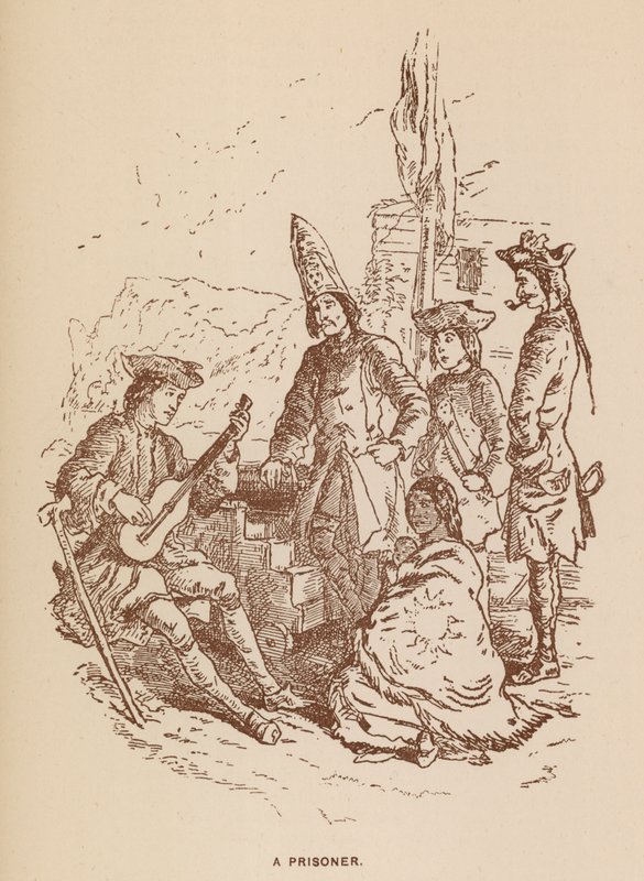 Illustration til The Virginians af Thackeray (litografi) af English School