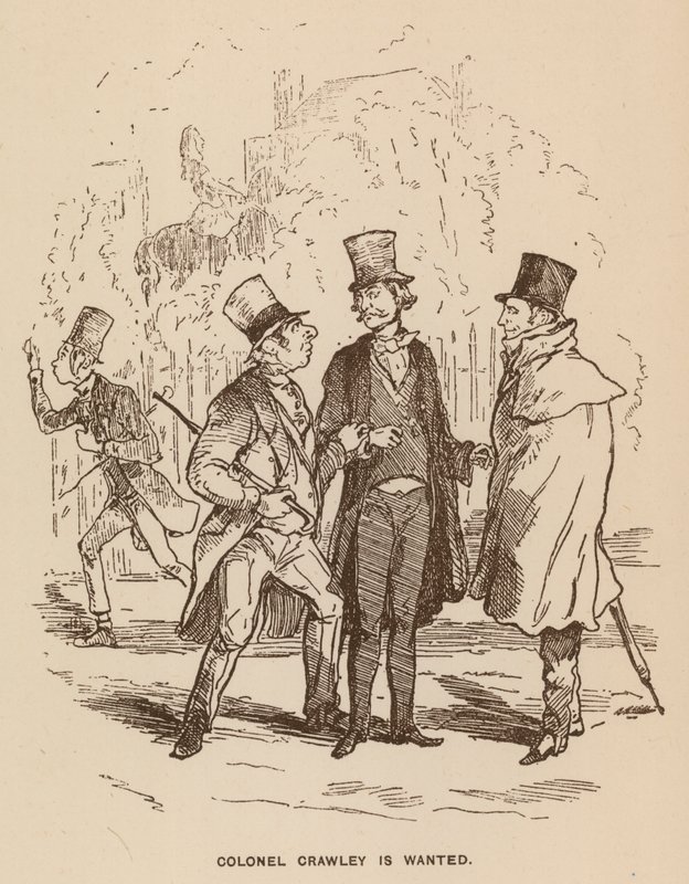 Illustration til Vanity Fair af Thackeray af English School