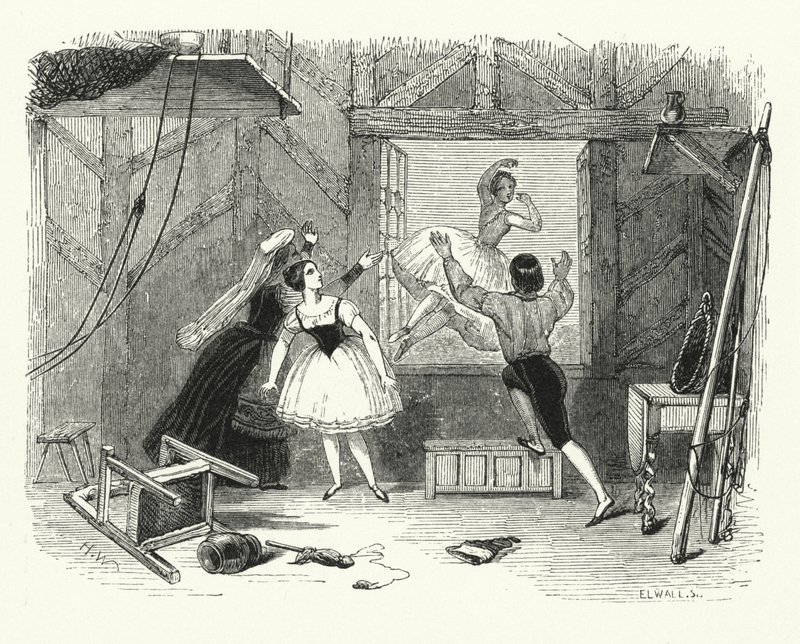 Illustration til balletten, Ondine eller Naiaden (gravering) af English School