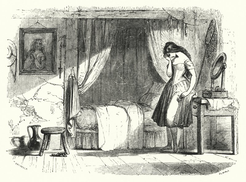 Illustration til balletten, Ondine eller Naiaden (gravering) af English School