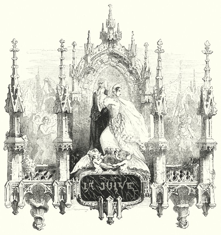 Illustration til operaen La Juive af Fromental Halevy (gravering) af English School