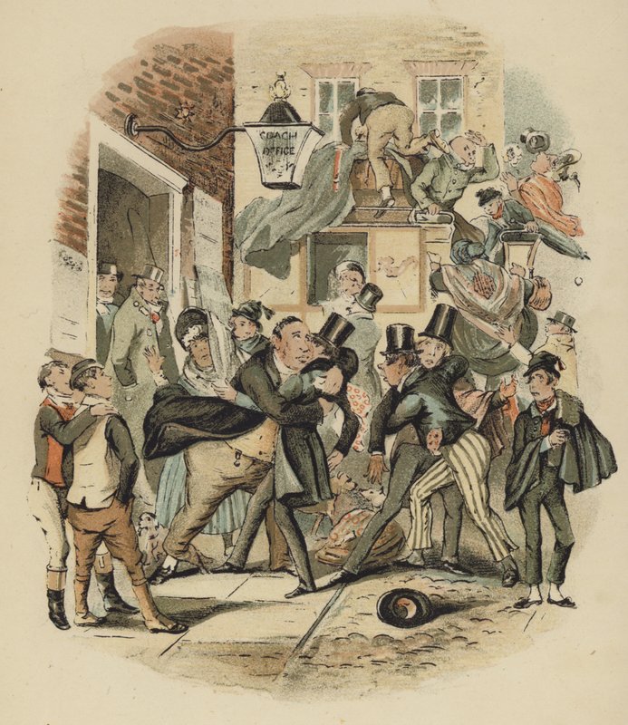 Illustration fra Nicholas Nickleby af English School