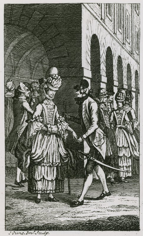Illustration i Harriss List, udgave af 1773 af English School